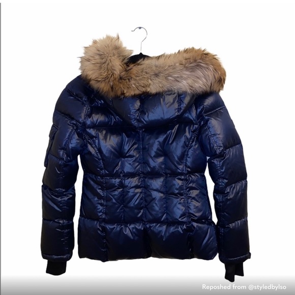 SAM JUNIORS REAL FUR TRIM PUFFER - Picture 2 of 5